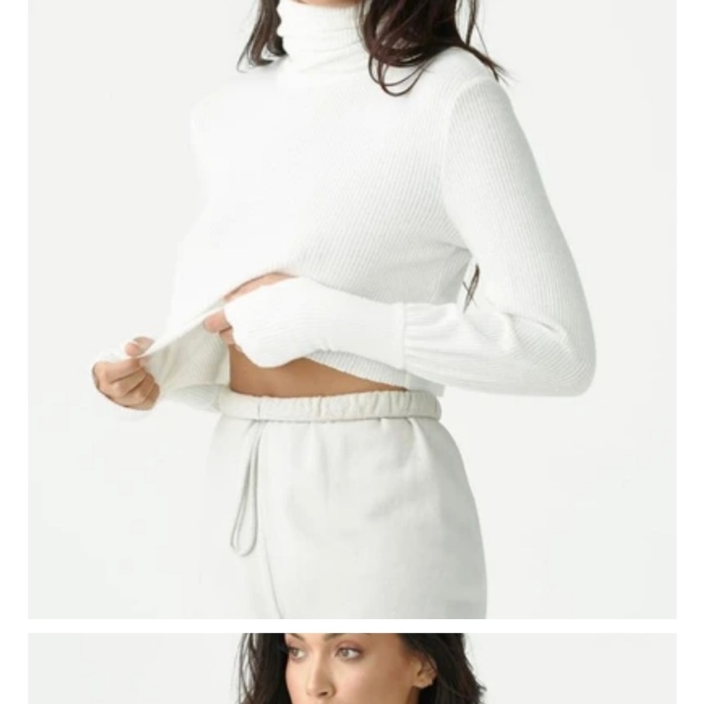 Joah Brown crop turtle neck